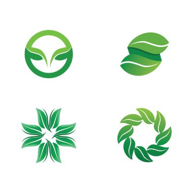 Ağaç logosu vektör illüstrasyon tasarımı. Ağaç logosundan bir ağaç şablonunun vektör silueti ve yaşam tasarımı illüstrasyonunun kök ağacı