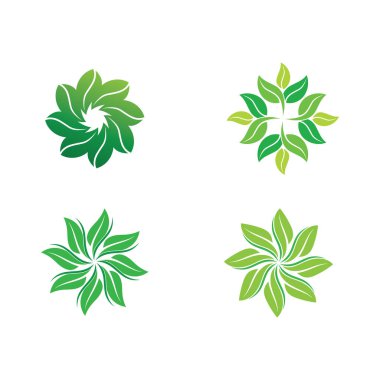 Ağaç logosu vektör illüstrasyon tasarımı. Ağaç logosundan bir ağaç şablonunun vektör silueti ve yaşam tasarımı illüstrasyonunun kök ağacı