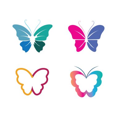 Güzellik Kelebeği Vektör simgesi tasarımı