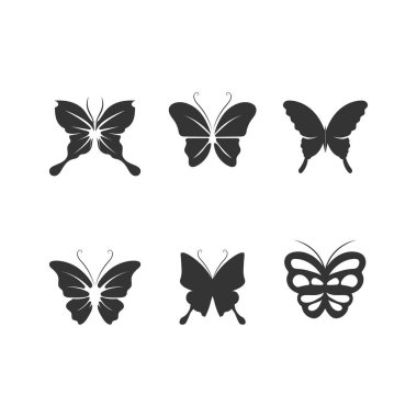 Güzellik Kelebeği Vektör simgesi tasarımı