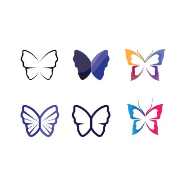 Güzellik Kelebeği Vektör simgesi tasarımı