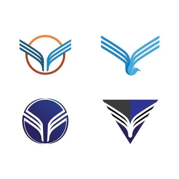 Значок Векторного Логотипа Falcon Eagle Bird — стоковый вектор