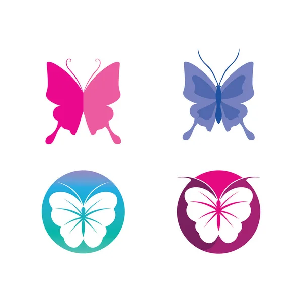 Belleza Mariposa Vector Icono Diseño — Archivo Imágenes Vectoriales