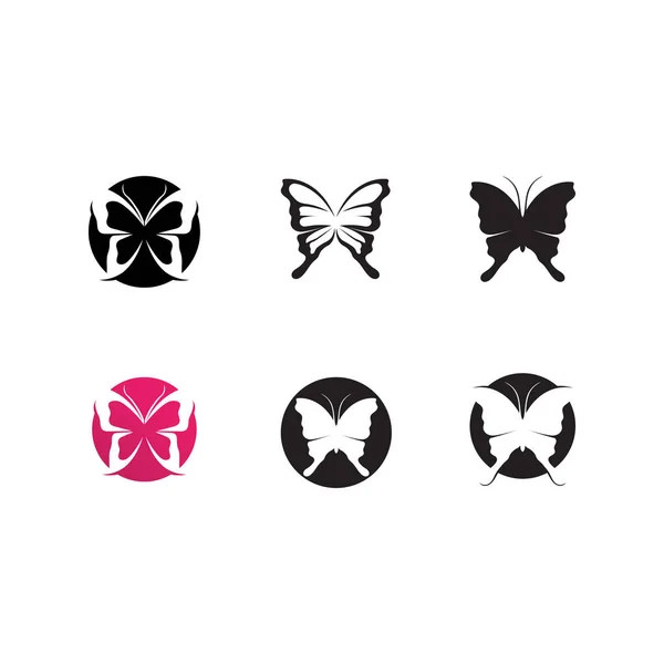 Belleza Mariposa Vector Icono Diseño — Vector de stock