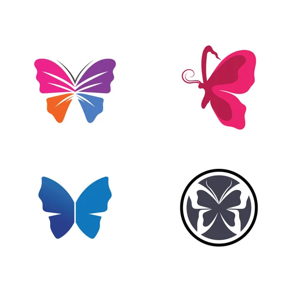 Schmetterling symbol logo marke Stock-Vektorbilder