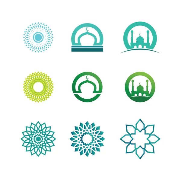 Arabian Mandala Logo Design Vector Template — Stock Vector
