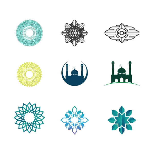 Arabisch Mandala Logo Ontwerp Vector Template — Stockvector