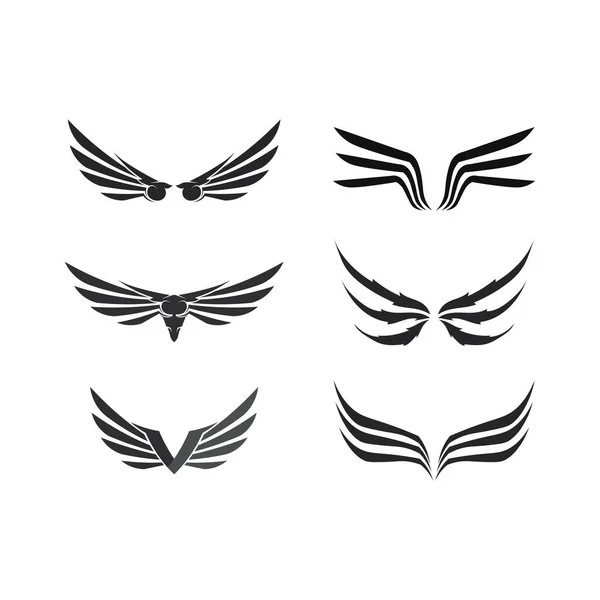 Falcon Eagle Bird Logo Template Vetor Ícone —  Vetores de Stock