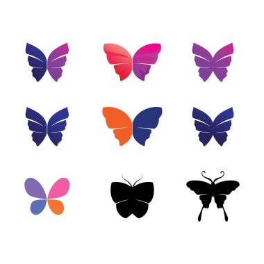 Güzellik Kelebeği Vektör simgesi tasarımı