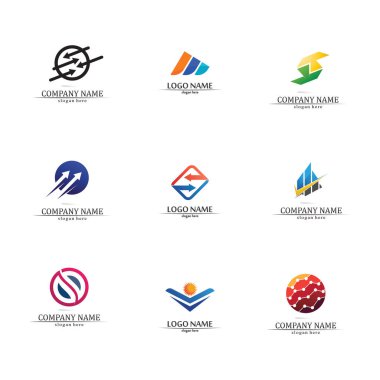 İş simgesi ve logo tasarım vektörü grafiği 