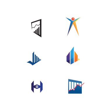 İş simgesi ve logo tasarım vektörü grafiği 