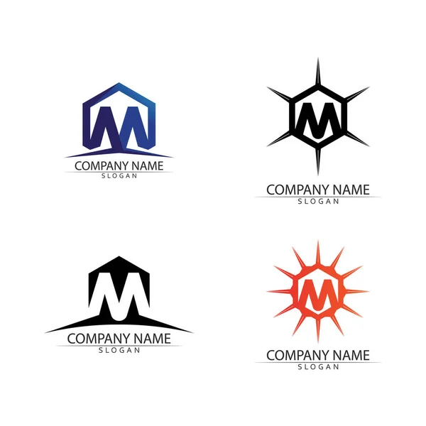 Sinal Ícone Identidade Vetor Design Logotipo Letra — Vetor de Stock