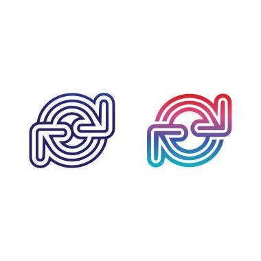 S harfi logo tasarım vektörü