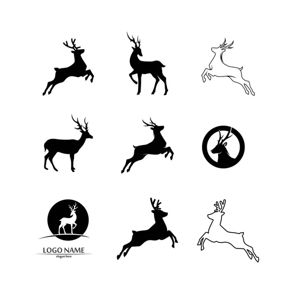 クリスマスとお正月のシンボルとロゴデザインベクトル — ストックベクタ