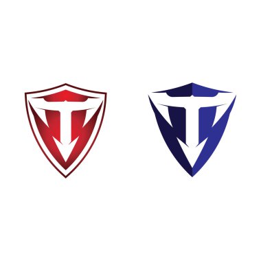 T harfi logo resmi ve yazı tipi T tasarım grafik vektörü 