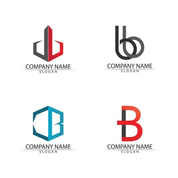 Abstrakter Buchstabe Logo Vektor Logo Symbol Design Vorlage — Stockvektor