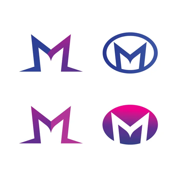 M字母标志模板矢量图解设计 — 图库矢量图片