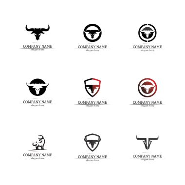 Boğa boynuzu logosu ve sembol simge simgeleri uygulaması