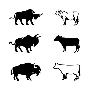 Boğa boynuzu logosu ve sembol simge simgeleri uygulaması
