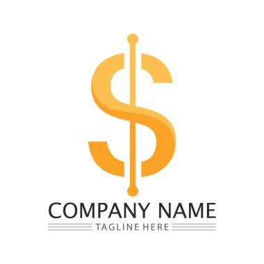 para simgesi ve logo tasarımı vektör çizimi