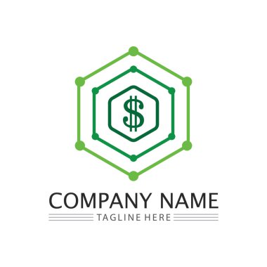 para simgesi ve logo tasarımı vektör çizimi