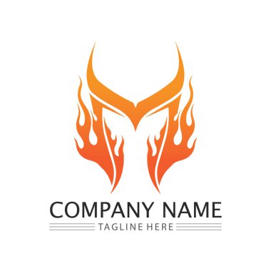 M Harfi Logo Şablonu vektör çizimi tasarımı