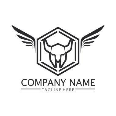 Spartalı ve gladyatör logo simgesi vektör dizayn etti