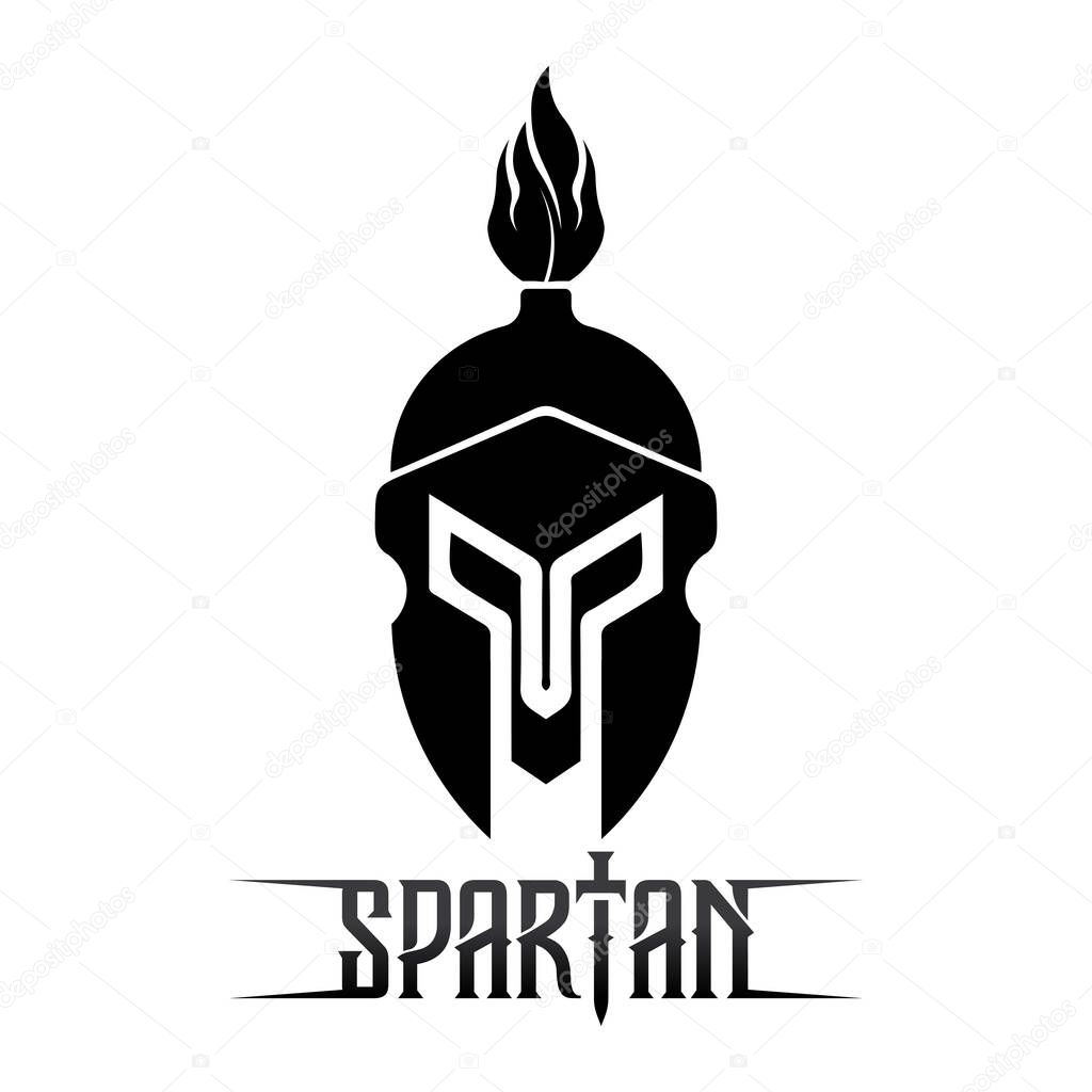 Spartan and gladiator logo icon designs vector