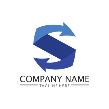 Ok vektör illüstrasyon simgesi Logo Şablonu tasarımı