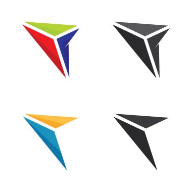 Ok vektör illüstrasyon simgesi Logo Şablonu tasarımı