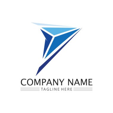 Ok vektör illüstrasyon simgesi Logo Şablonu tasarımı