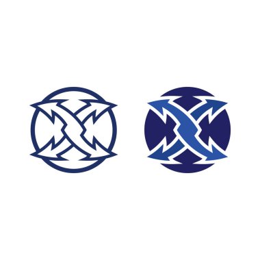 Ok vektör illüstrasyon simgesi Logo Şablonu tasarımı