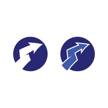 Ok vektör illüstrasyon simgesi Logo Şablonu tasarımı