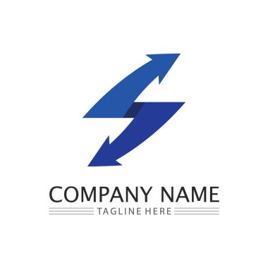 İş simgesi ve logo tasarım vektörü grafiği 