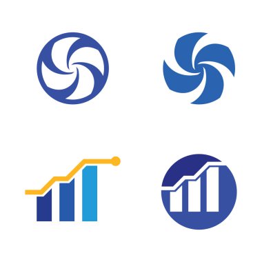 İş simgesi ve logo tasarım vektörü grafiği 