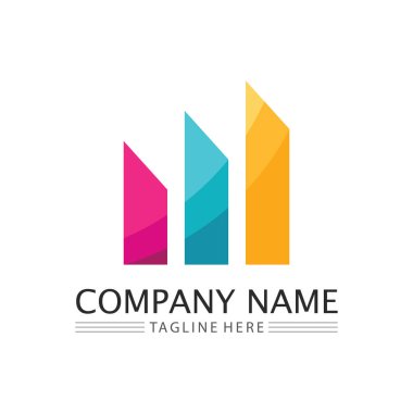 İş simgesi ve logo tasarım vektörü grafiği 