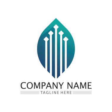 Logo vektör illüstrasyon tasarımı, Emlak logo şablonu, logo simgesi simgesi