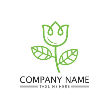 Ağaç logosu vektör illüstrasyon tasarımı. Ağaç logosundan bir ağaç şablonunun vektör silueti ve yaşam tasarımı illüstrasyonunun kök ağacı