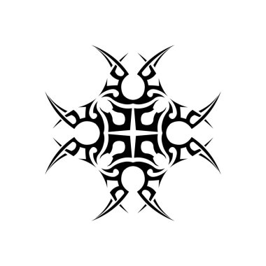 siyah kabile vektör logo tasarımı simgesi ve kabile imzası