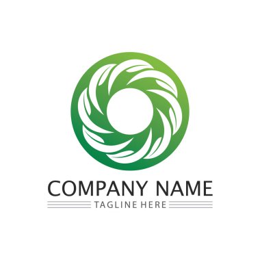 Çember logosu ve sembol vektör şablon uygulaması