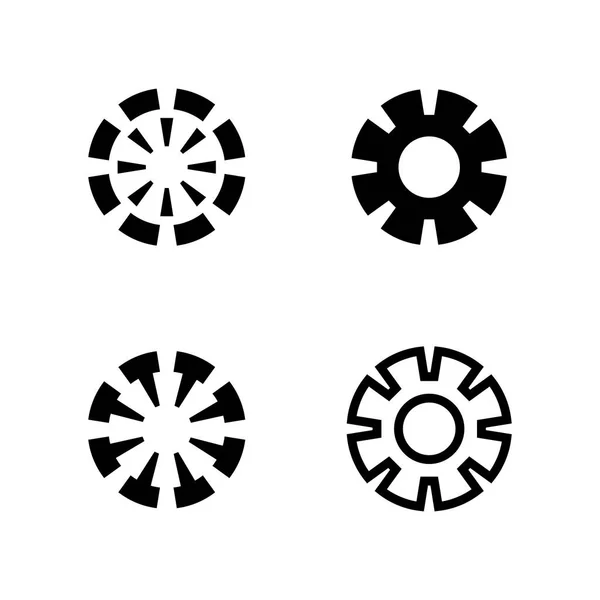 Círculo Logotipo Símbolo Vector Icono Plantilla Aplicación — Vector de stock