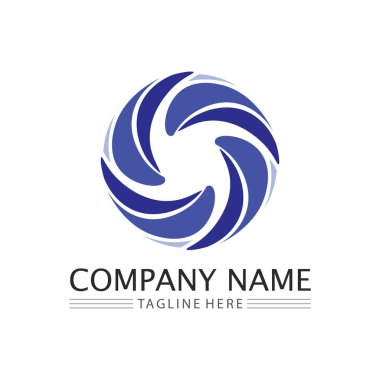 Çember logosu ve sembol vektör şablon uygulaması