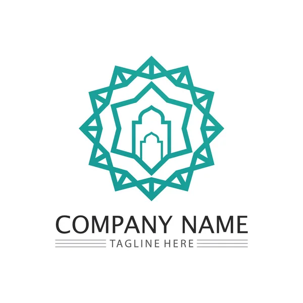 Ісламська Ікона Тарандан Дизайн Логотипу Векторний Графічний Знак — стоковий вектор