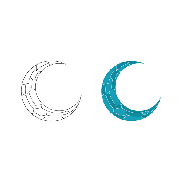 islamic icon and ramadhan logo design vector graphic sign