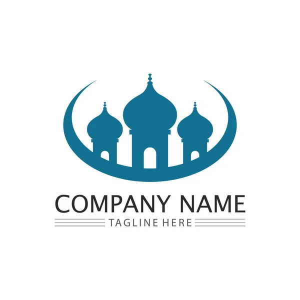 Ісламська Ікона Тарандан Дизайн Логотипу Векторний Графічний Знак — стоковий вектор