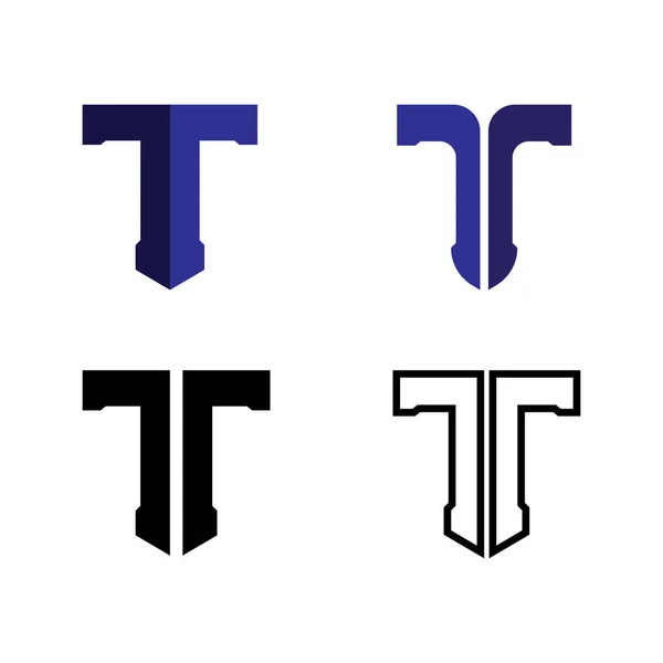 Buchstabe Logo Bild Und Schrift Design Grafikvektor — Stockvektor