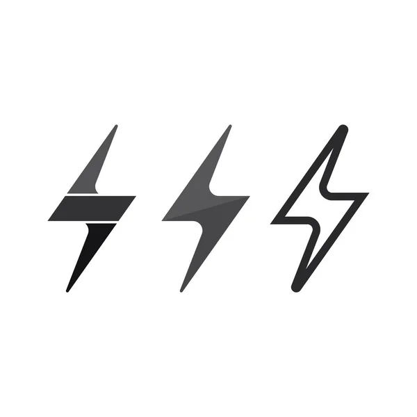 Flash Logo Elettrico Icona Vettoriale Illustrazione Modello Design Bullone Energy — Vettoriale Stock