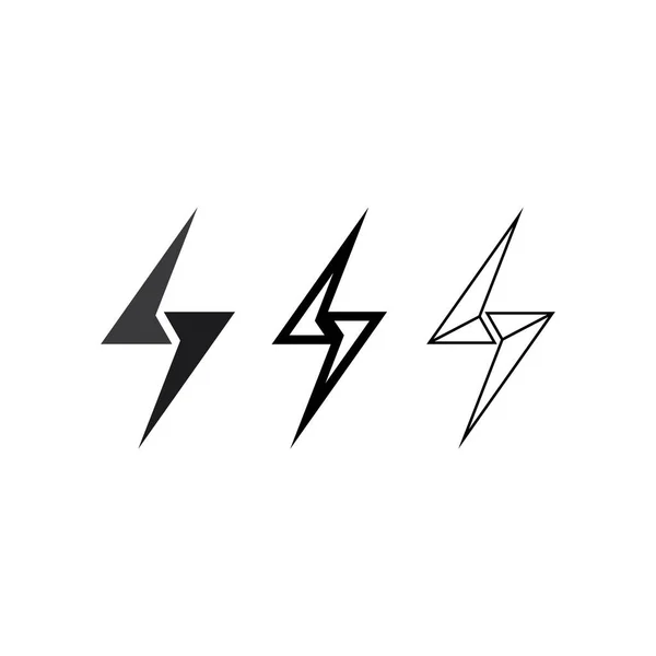 Flash Electric Logo Vector Pictogram Illustratie Ontwerp Template Bolt Energy — Stockvector