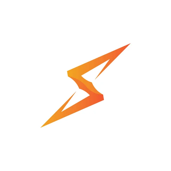 Modèle Conception Illustration Icône Vecteur Logo Électrique Flash Bolt Energy — Image vectorielle
