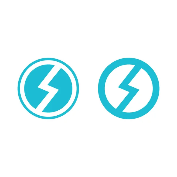 Flash Electric Logo Plantilla Diseño Ilustración Icono Vector Bolt Energy — Vector de stock